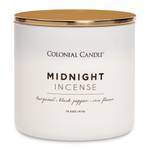 Geurkaars Midnight Incense sojawas mix - wit - 411 g
