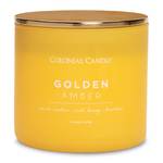 Bougie parfumée Golden Amber Mélange de cire de soja - Jaune - 411 g