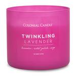 Geurkaars Twinklin Lavender sojawas mix - roze - 411 g