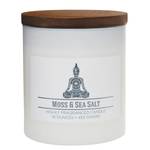 Bougie parfumée Moss and Sea Salt Mélange de cire de soja - Blanc - 453 g