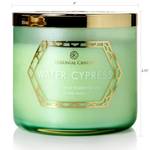 Bougie parfumée Water Cypress Mélange de cire de soja - Vert - 411 g