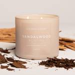 Bougie parfumée Sandalwood Bonfire Mélange de cire de soja - Beige - 411 g