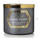 Bougie parfumée Davana Flow Mélange de cire de soja - Noir - 411 g