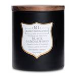 Bougie parfumée Black Sandalwood Mélange de cire de soja - Noir - 425 g - Diamètre : 10 cm