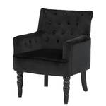 Chaise à accoudoirs Adora Noir