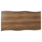 Table Bram Imitation planches de chêne / Noir - 180 x 90 cm