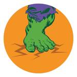 Vlies Fototapete Avengers Hulk's Foot Vlies - Mehrfarbig