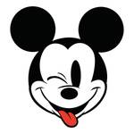 Fotomurale Mickey Head Optimism Tessuto non tessuto - Multicolore