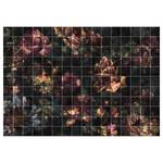 Fotomurale Tiles Flowers Tessuto non tessuto - Multicolore