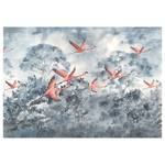 Vlies-fotobehang Flamingos in the Sky vlies - meerdere kleuren