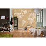 Fotomurale Vintage World Map Tessuto non tessuto - Beige