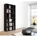 Boekenkast Emporior XV crèmewit - Eikenhouten zwartbruin look - Breedte: 100 cm