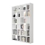 Boekenkast Emporior XV crèmewit - Hoogglans wit - Breedte: 145 cm