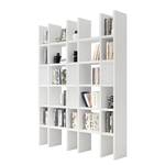 Boekenkast Emporior XIII crèmewit - Hoogglans wit - Breedte: 170 cm