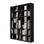 Boekenkast Emporior XIV crèmewit - Eikenhouten zwartbruin look - Breedte: 170 cm