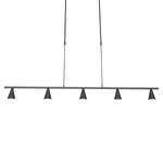 Hanglamp Vortex II aluminium - 5 lichtbronnen