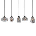 Hanglamp Reflexion I rookglas/aluminium - 5 lichtbronnen