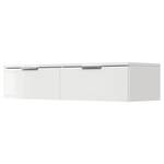 Commode Asker II Blanc brillant - Hauteur : 23 cm