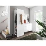 Compacte garderobe Asker Hoogglans wit