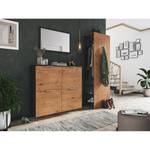 Compacte garderobe Asker Eikenhoutlook Artisan/Antracietkleurig