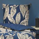 Parure de lit Emma Satin - Bleu - 135 x 200 cm + oreiller 80 x 80 cm