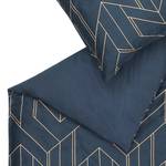 Parure de lit Anouk Satin - Bleu - 135 x 200 cm + oreiller 80 x 80 cm