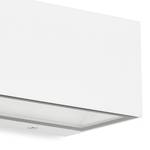 Wandlamp Monaco polycarbonaat / ijzer - 2 lichtbronnen - Wit