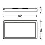 Wandleuchte Nizza III Polycarbonat / Eisen - 1-flammig - Schwarz