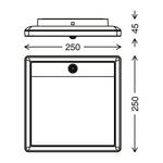 Wandleuchte Nizza V Polycarbonat / Eisen - 1-flammig - Schwarz