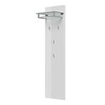 Porte-manteau mural Elite III Blanc brillant - Blanc brillant - Largeur : 45 cm