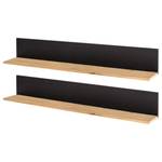 Wandboard Flox (2er-Set) Eiche / Schwarz