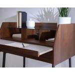 Secretaire Noora Walnoothoutkleurig/Zwart