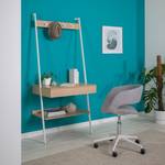 Bureau-garderobe-combinatie North eikenhouten look/mat wit