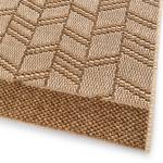 Tapis intérieur / extérieur Zelma Fibres synthétiques - Beige / Marron