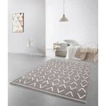 Tapis Calipso IV Fibres synthétiques - Blanc / Gris