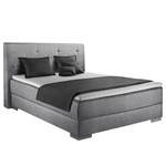 Lit boxspring Austin Argenté - 120 x 200cm - D2 souple