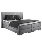 Lit boxspring Austin Argenté - 160 x 200cm - D2 souple