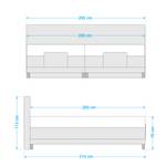 Boxspring Celina Crème - 200 x 200cm - H4 hard