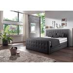 Boxspring Calina Antraciet - 160 x 200cm - H3 medium