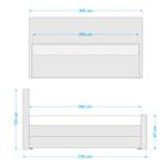 Boxspring Calina Modder - 200 x 200cm - H4 hard