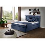 Lit boxspring Heiko Bleu foncé - 140 x 200cm - D2 souple