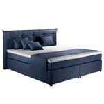 Lit boxspring Heiko Bleu foncé - 160 x 200cm - D2 souple