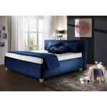 Gestoffeerd bed Hilda III Donkerblauw