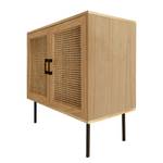 Kommode Kallista II Rattan / Echtholzfurnier - Beige / Paulownia