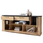 Dressoir Nanda II Artisan eikenhouten look/zwarte eikenhouten look