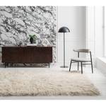 Loungefauteuil Embi geweven stof/metaal - grijs/zwart