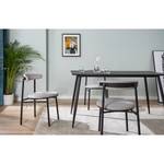 Chaises Strator (lot de 2) Tissu / Métal - Gris / Noir - Gris