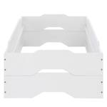 Lits jumeaux Double Blanc - Bois massif - 96 x 47 x 205 cm