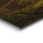 Wandbild Italienische Landschaft Holzwerkstoff - Grün - 90 x 60 x 2 cm