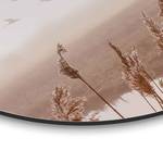 Tableau déco Vol d’oies en été Bois manufacturé - Beige - 50 cm x 50 cm x 2 cm